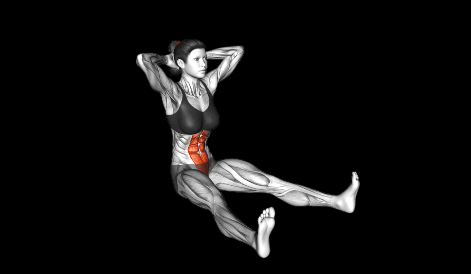 Guided seated core rotation movement